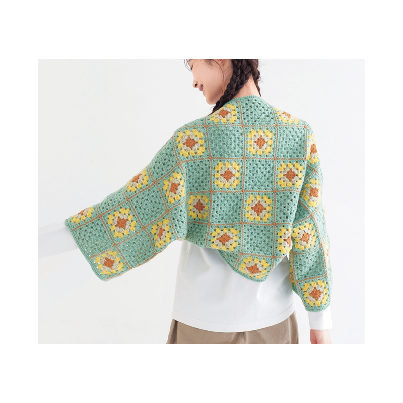 Dressing en granny square au crochet