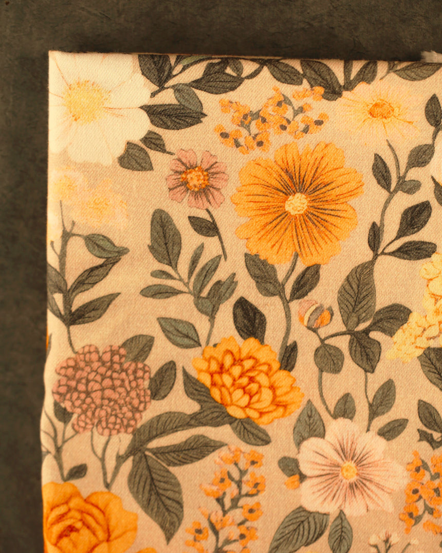 Popeline-flanelle "Cara - Printemps " | 10 cm