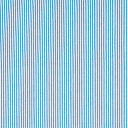 Popeline tissée à fines rayures 'marina blue' | 10 cm