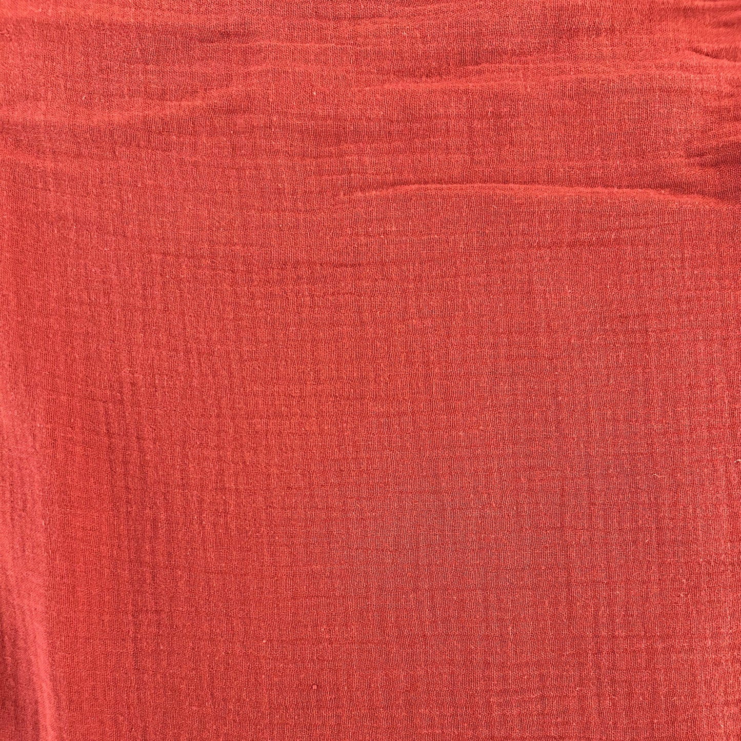 Double-gaze de coton bio rose groseille, Atelier-53