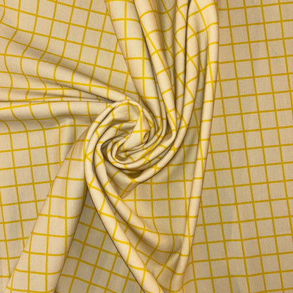 -30% ! Summersweat / french terry "grids" écru | 10 cm