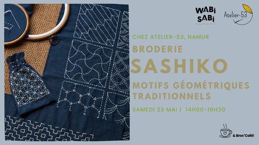 Samedi 23 mai | Broderie "Sashiko" : motifs géométriques traditionnels