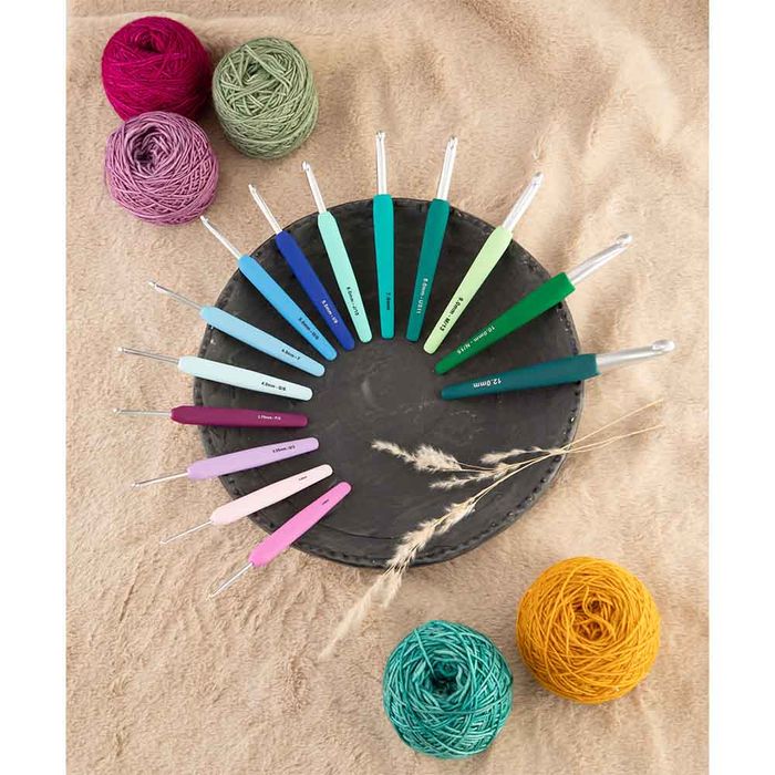 Crochets KnitPro Waves 2.0, poignées souples