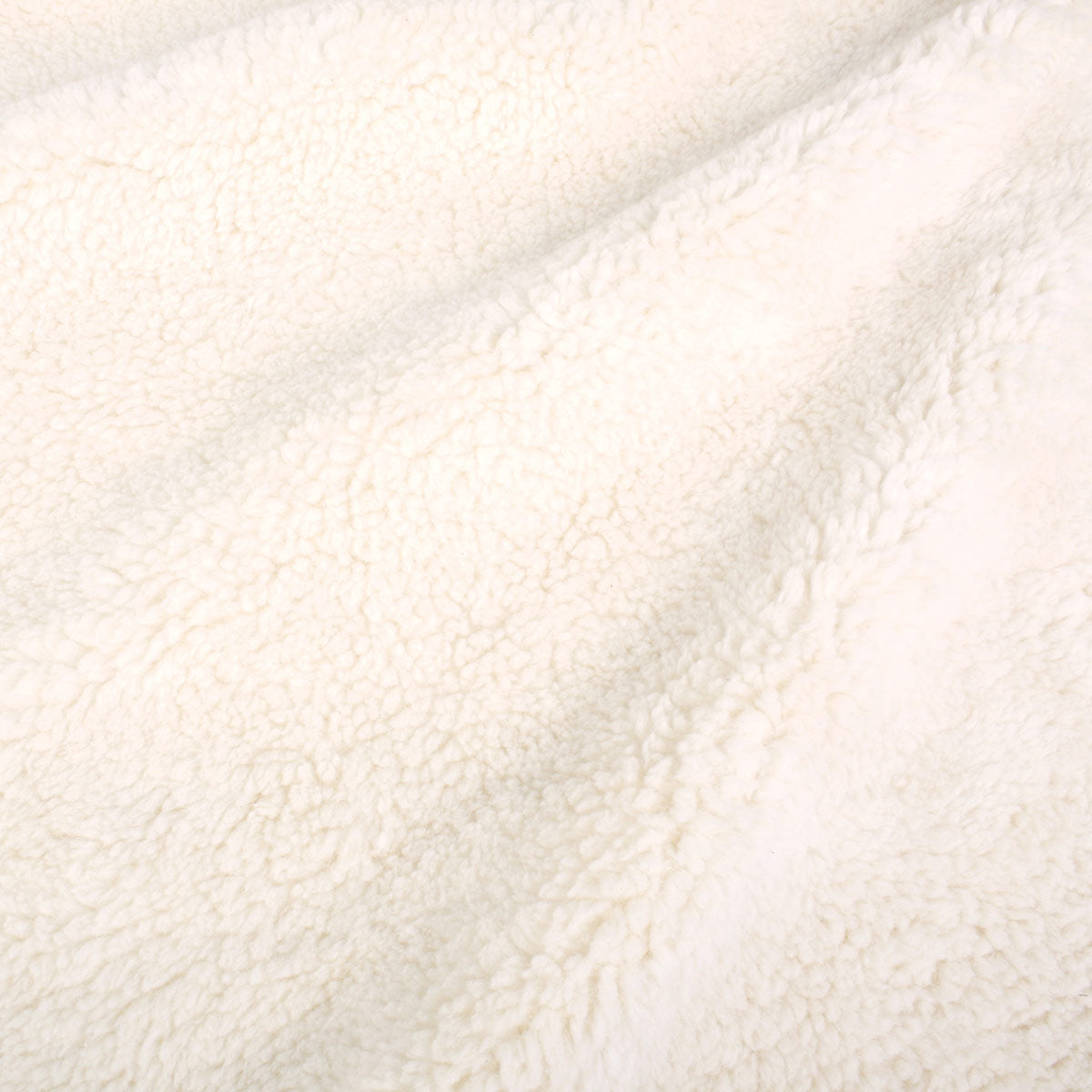 Tissu peluche coton bio effet agneau écru, Atelier-53