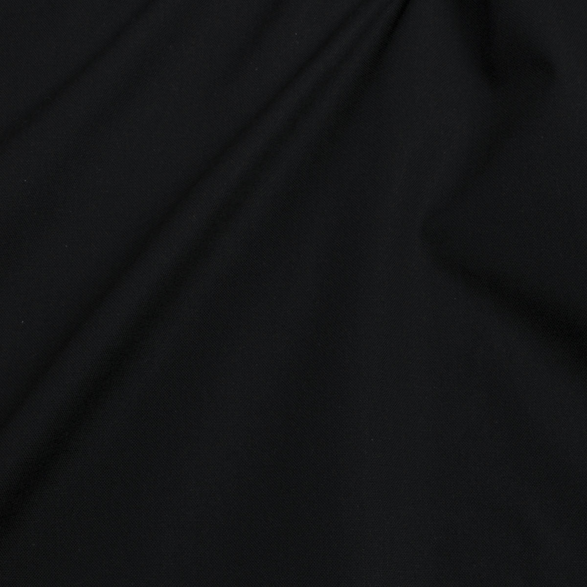 Popeline unie noire | 10 cm