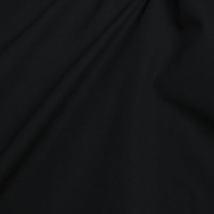 Popeline unie noire | 10 cm