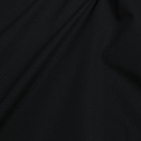 Popeline unie noire | 10 cm