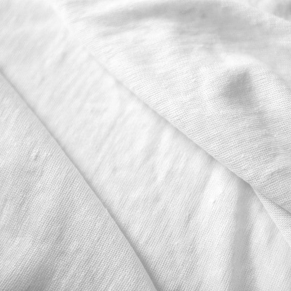 Jersey de lin uni blanc