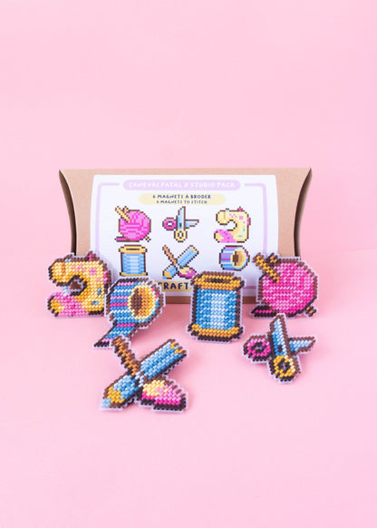 Magnets à broder Crafties - Canevas Fatal