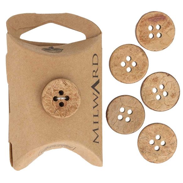 Boutons en coco Milward 18 mm - 6 pc