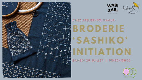 Samedi 26 juillet | Broderie "Sashiko" : initiation