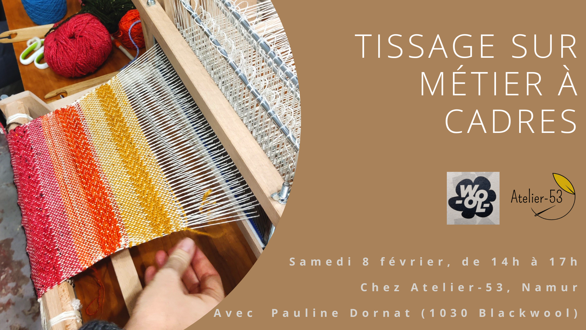 Samedi 8 février | Tissage sur métier à cadres (acompte)