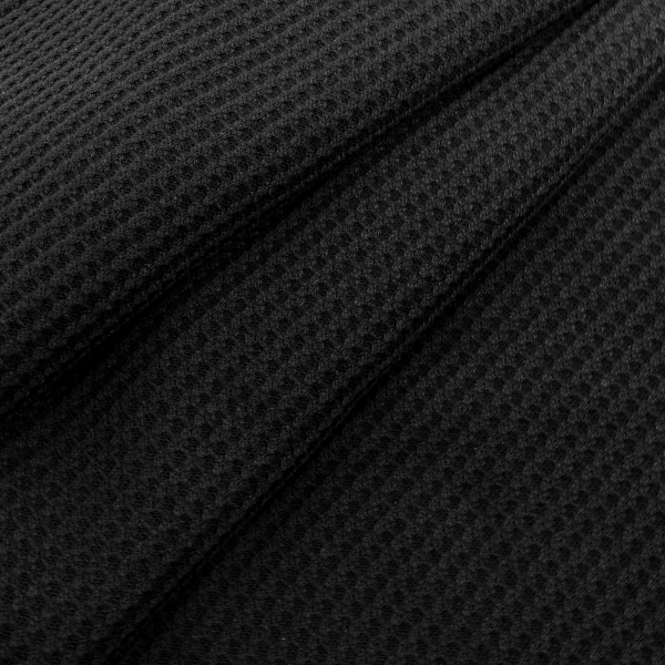 Jersey-jacquard gaufré noir | 10 cm