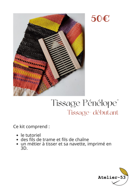 Kit de tissage (débutant) - Tissage à la ceinture Pénélope de Pauline Dornat