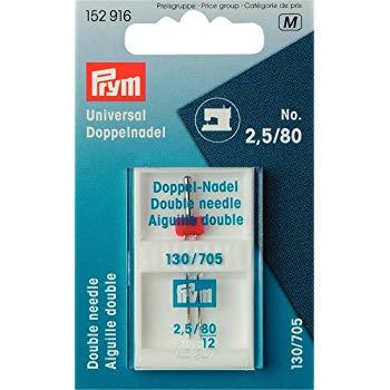 Aiguille double universelle pour machine à coudre | Prym