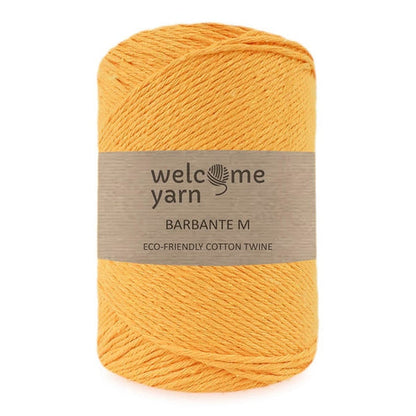 Corde en coton recyclé M 2 mm/300 m, "Jaune Ambre" - 300 gr
