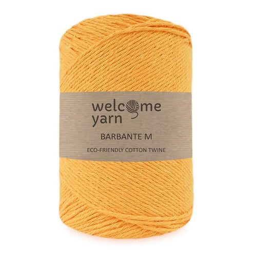 Corde en coton recyclé M 2 mm/300 m, "Jaune Ambre" - 300 gr