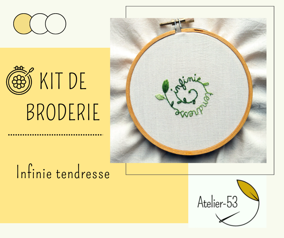 Kit de broderie (débutant) - Infinie tendresse (Tilde)