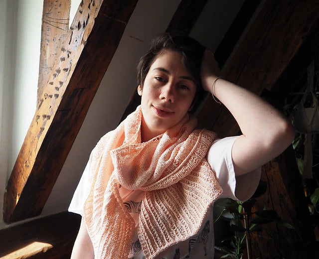 Kit de tricot (confirmé) - Châle champêtre