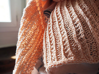 Kit de tricot (confirmé) - Châle champêtre