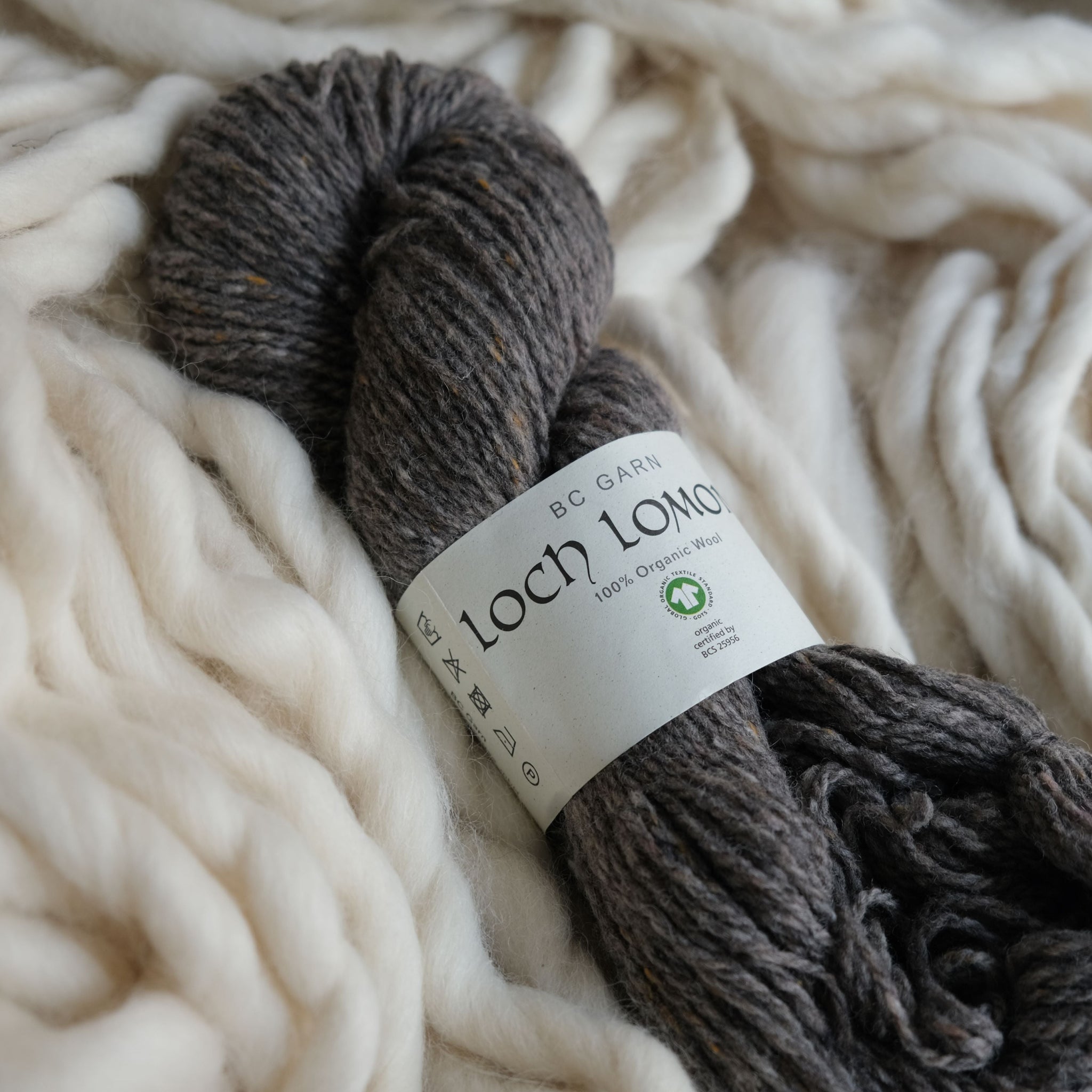 Laine, brun/gris chiné - Loch Lomond bio | 50 gr