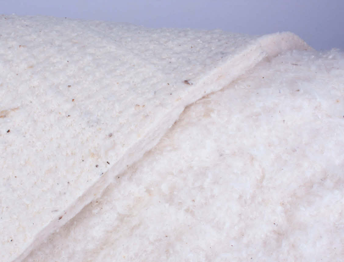 Molleton / 'ouatine' - 100% coton bio GOTS (laize 102 cm, épaisseur 2 cm) | 10 cm