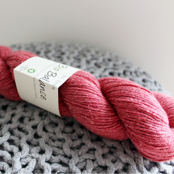 Mélange laine & coton, groseille - Bio Balance | 50 gr