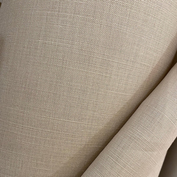 Coton/lin beige tissé en Belgique, grande largeur | 10 cm