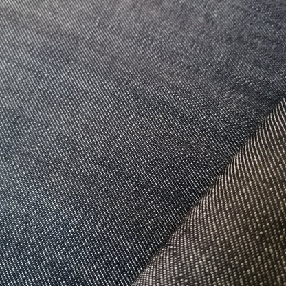 Tissu jean denim coton bio bleu foncé, Atelier-53