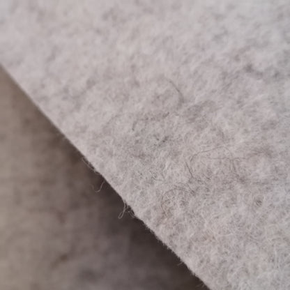 Laine, feutre / feutrine, beige (grande largeur) | 10 cm