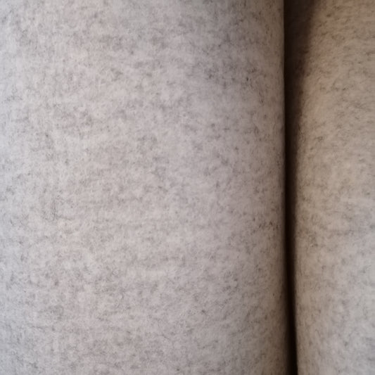 Laine, feutre / feutrine, beige (grande largeur) | 10 cm