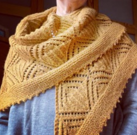 Kit de tricot (confirmé) - Châle en dentelle