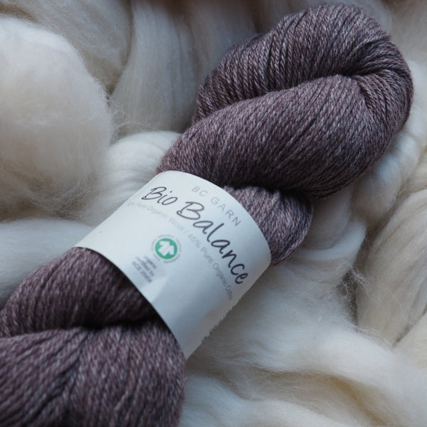 Mélange laine & coton, taupe - Bio Balance | 50 gr