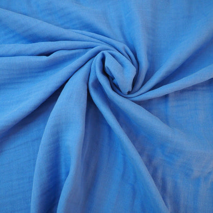 Double-gaze de coton bio bleu, Atelier-53