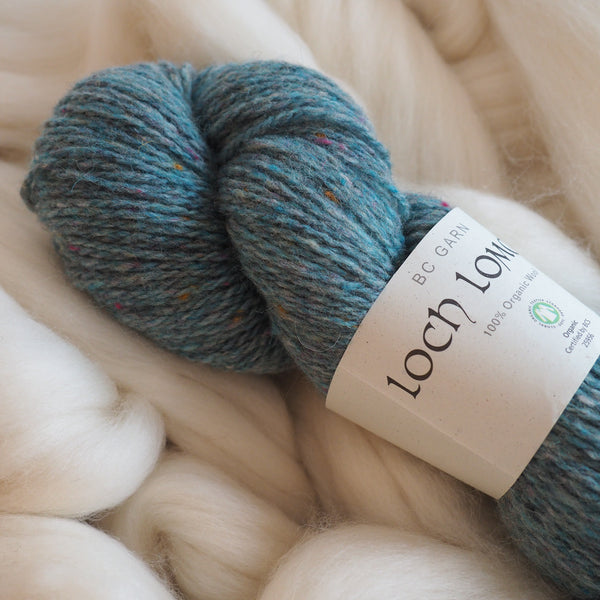 Laine, bleu chiné - Loch Lomond bio | 50 gr