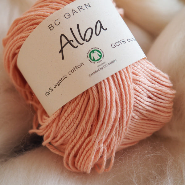Coton rose pâle 'abricot' - Alba | 50 gr