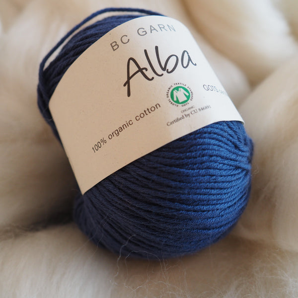 Coton bleu marine 'smoke' - Alba | 50 gr