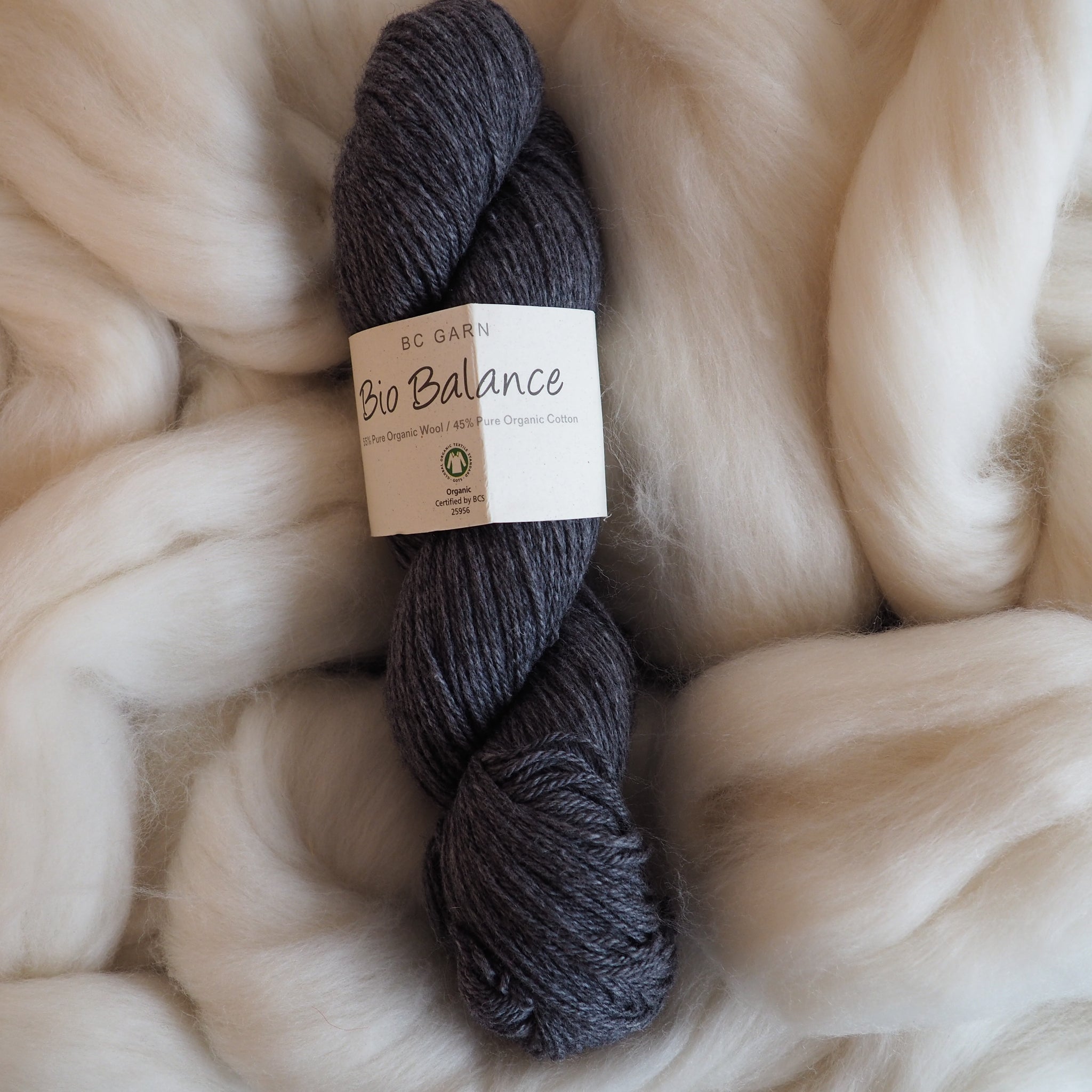 Mélange laine & coton, gris - Bio Balance | 50 gr