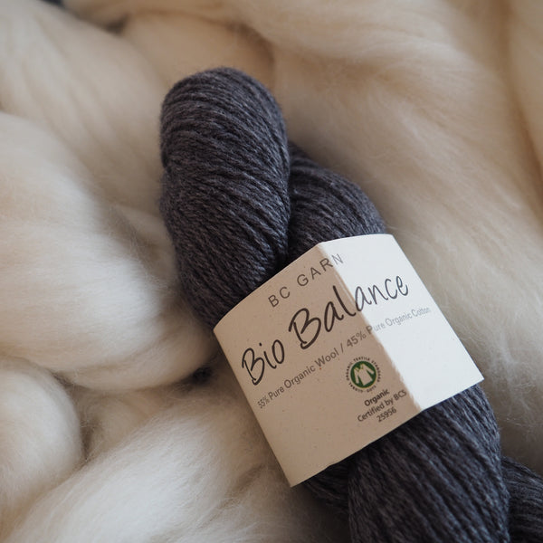 Mélange laine & coton, gris - Bio Balance | 50 gr