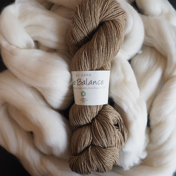 Mélange laine & coton, sable - Bio Balance | 50 gr