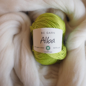 Coton vert pomme - Alba | 50 gr