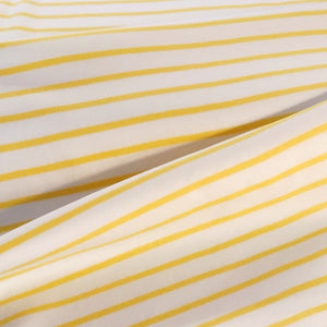 Jersey-interlock ligné jaune | 10 cm
