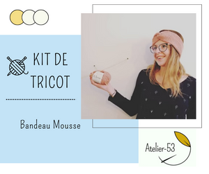 Kit de tricot (débutant) - Bandeau Mousse