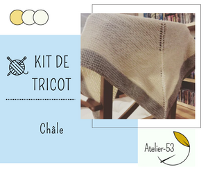 Kit de tricot (débutant) - Châle