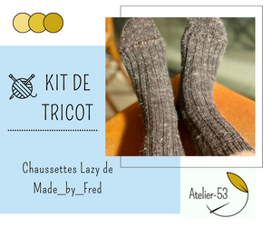 Kit de tricot (confirmé) - Chaussettes Lazy de Made_by_Fred