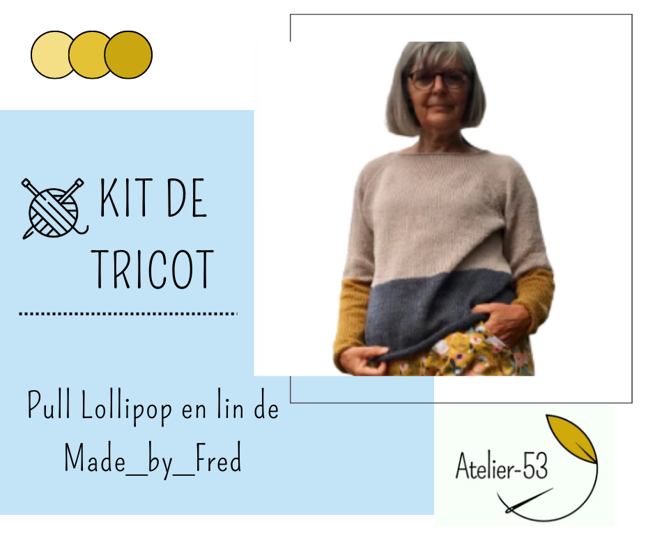 Kit de tricot (confirmé) - Pull Lollipop en lin de Made_by_Fred