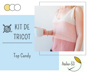 Kit de tricot (débutant) - Top Candy de Lille Larsen