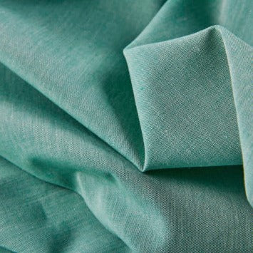 Chambray turquoise | Coupon 70x160 cm