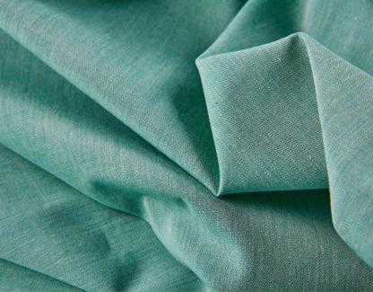 Chambray turquoise | Coupon 70x160 cm