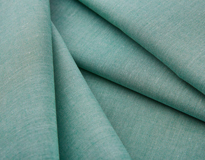 Chambray turquoise | Coupon 70x160 cm